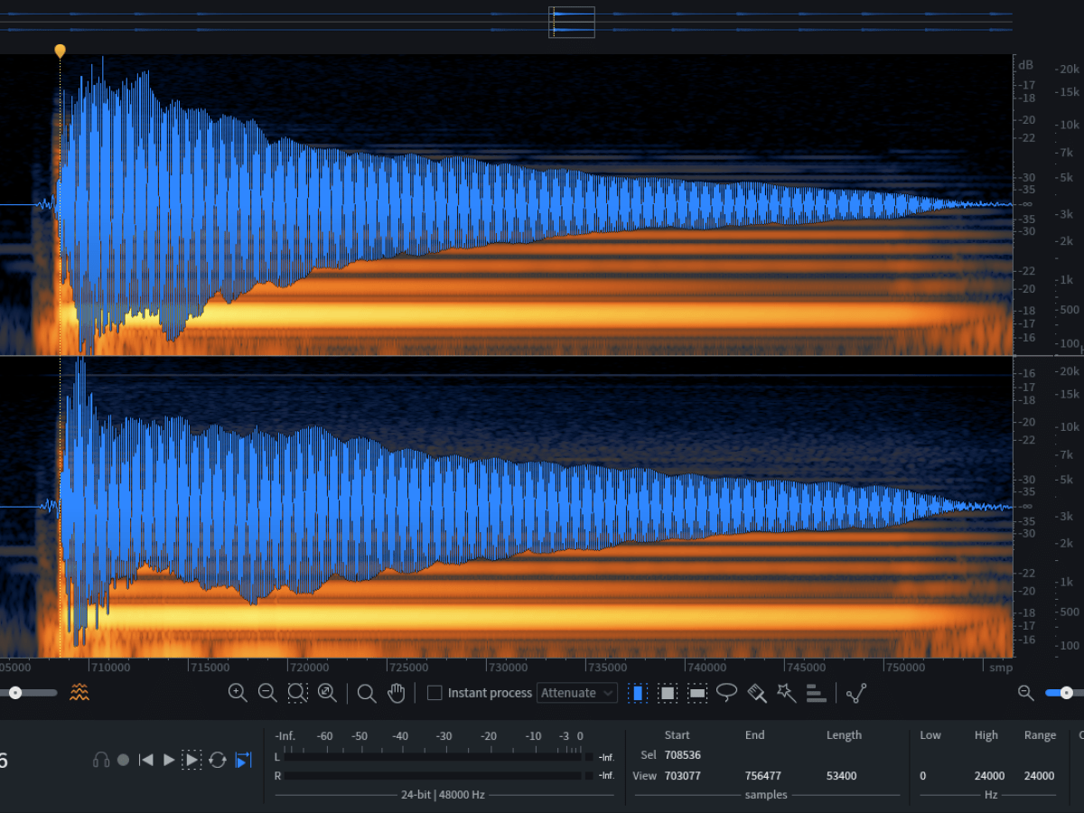 Latency Test with a Wireless Microphone, through a DP48 Personal Mixer and a Wireless&nbsp;IEM